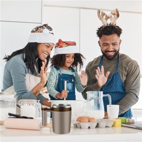 Self Stirring Mug,Rechargeable Auto Magnetic Coffee Mug with 2Pc Stir Bar - Picture 2 of 7